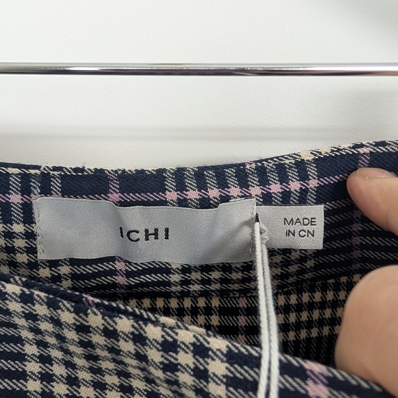 ICHI PLEAD MINI SKIRT SIZE 38 - Picture 4 of 6